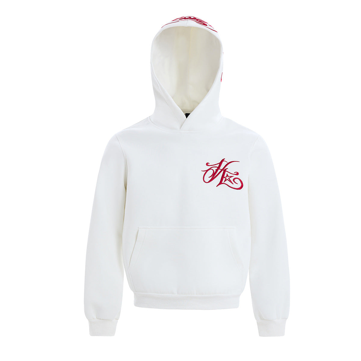 Embroidered hoodie hooded sweatshirt