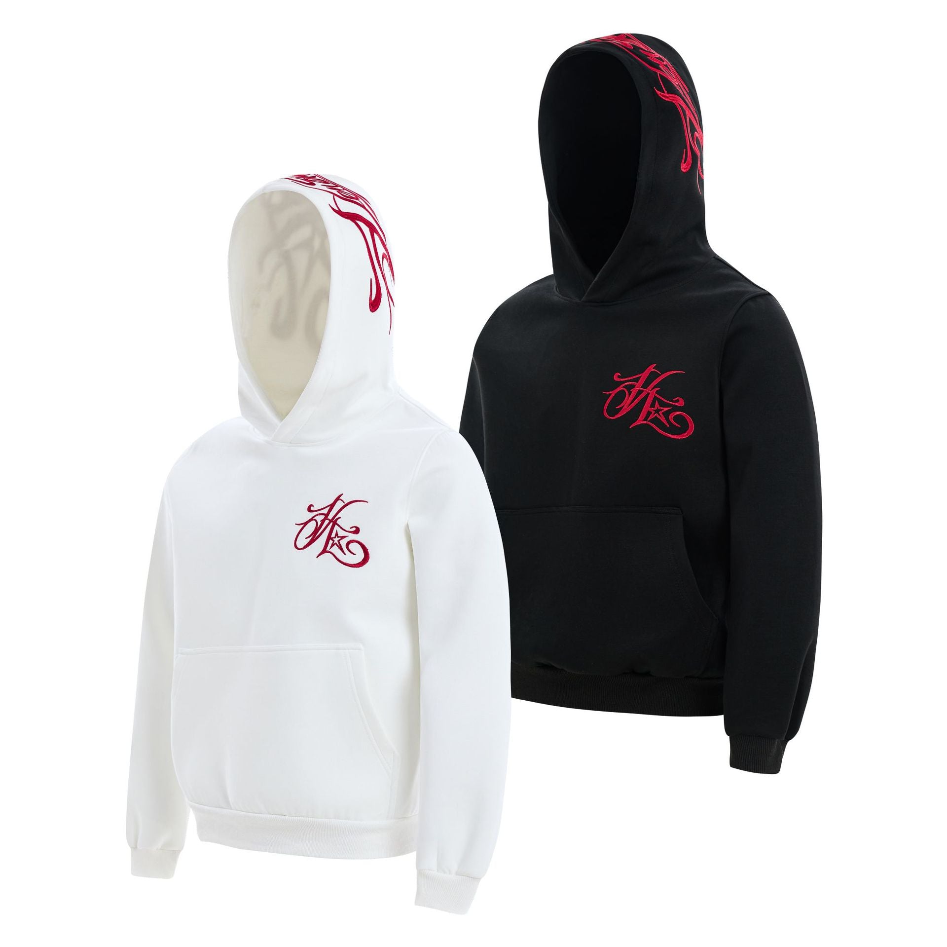 Embroidered hoodie hooded sweatshirt