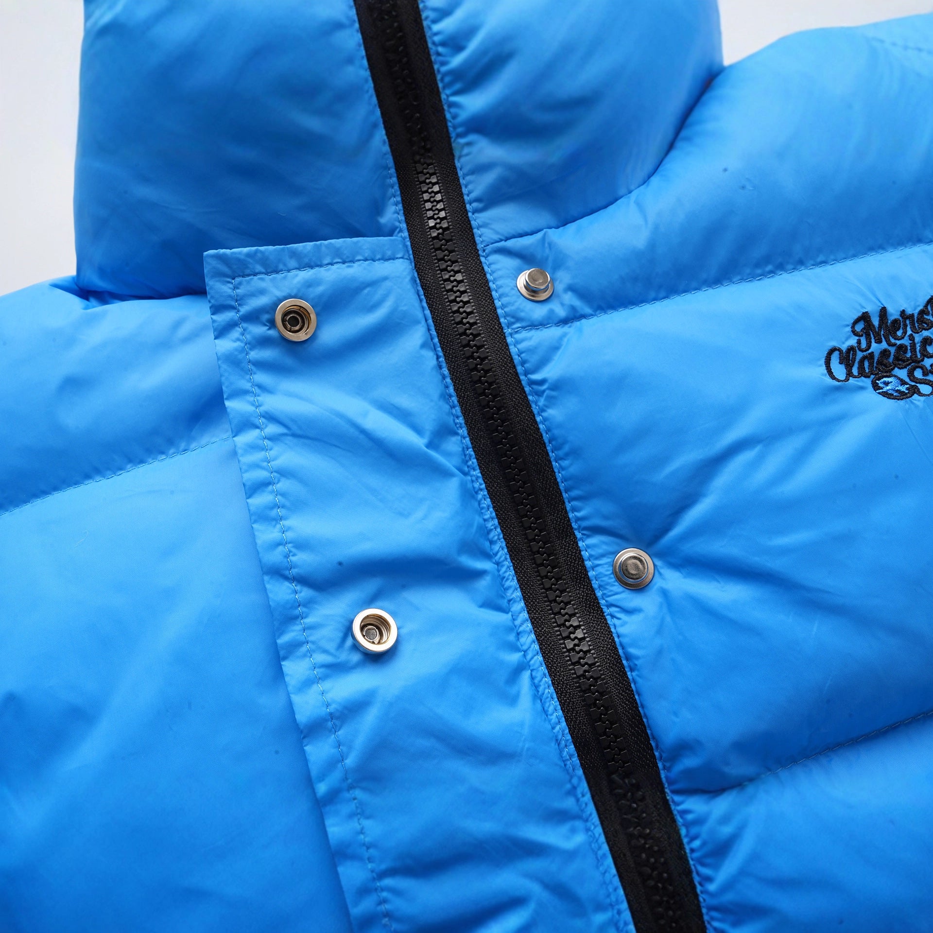 Minimalist basic style stand up collar cotton jacket for women