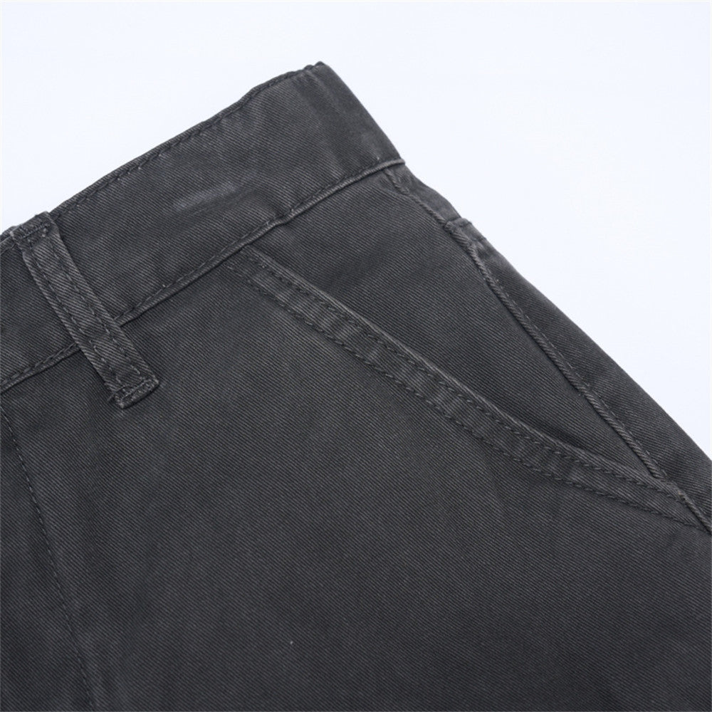 Multi pocket wide leg pants