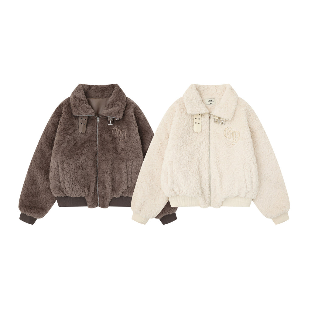 Mirad high-end embroidered collared cotton jacket for women