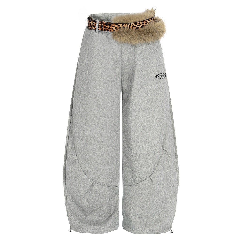 Bent knife and velvet sweatpants