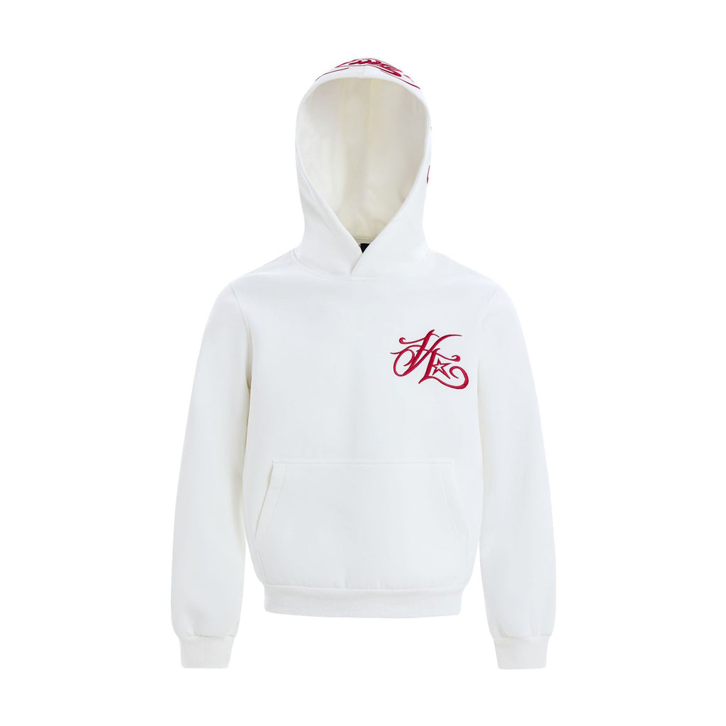 Embroidered hoodie hooded sweatshirt