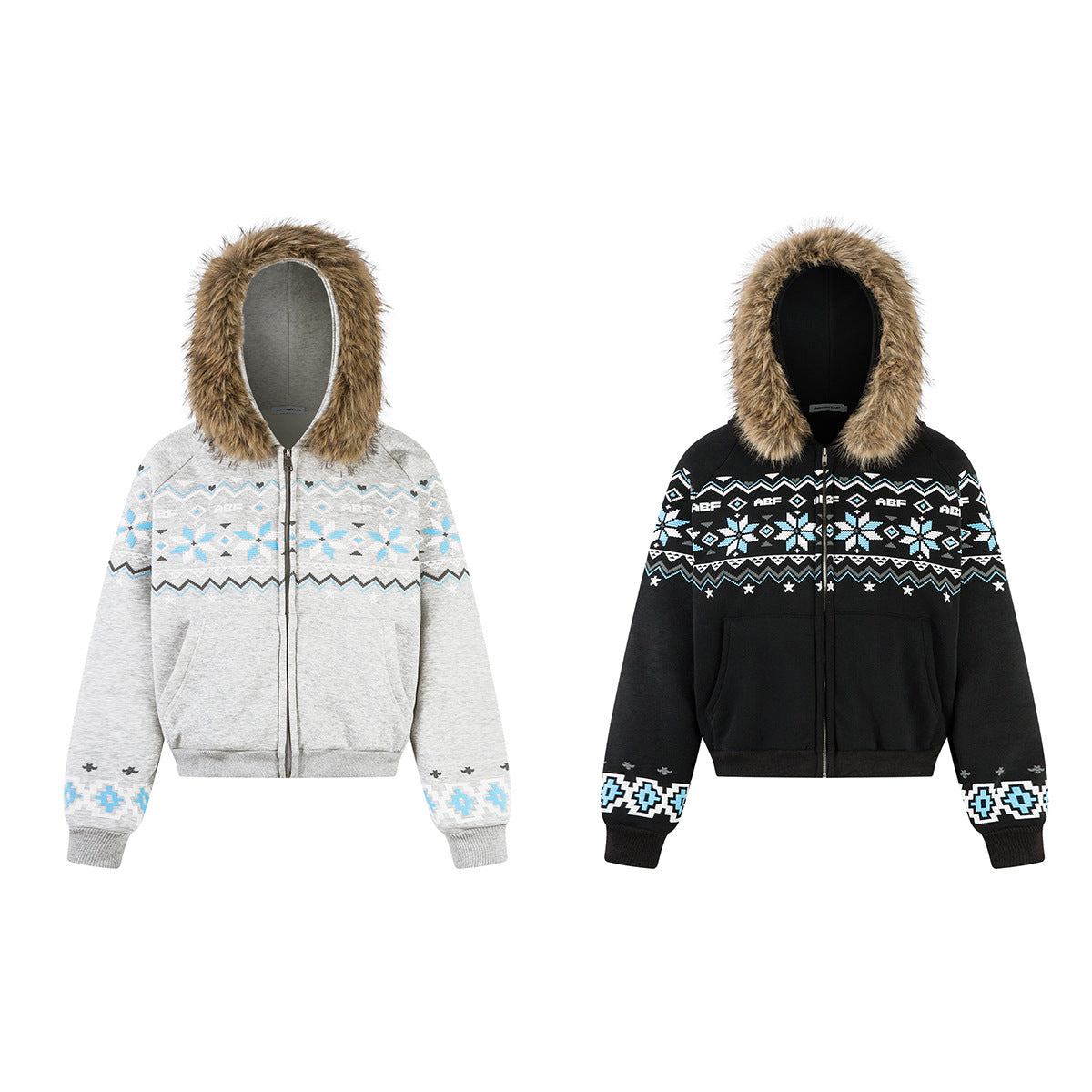Ethnic pattern loose hoodie