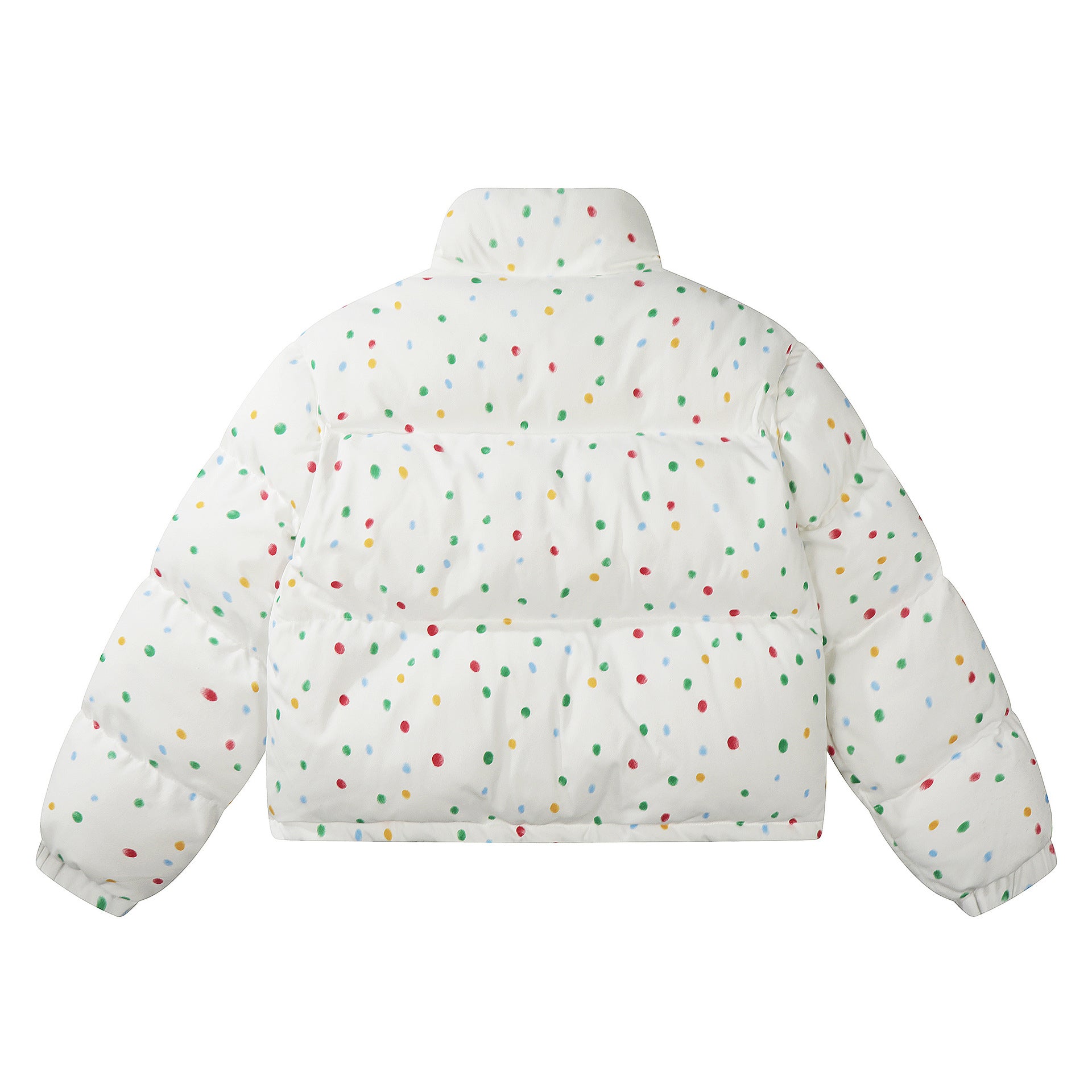 Dopamine wave point wind short cotton jacket for women