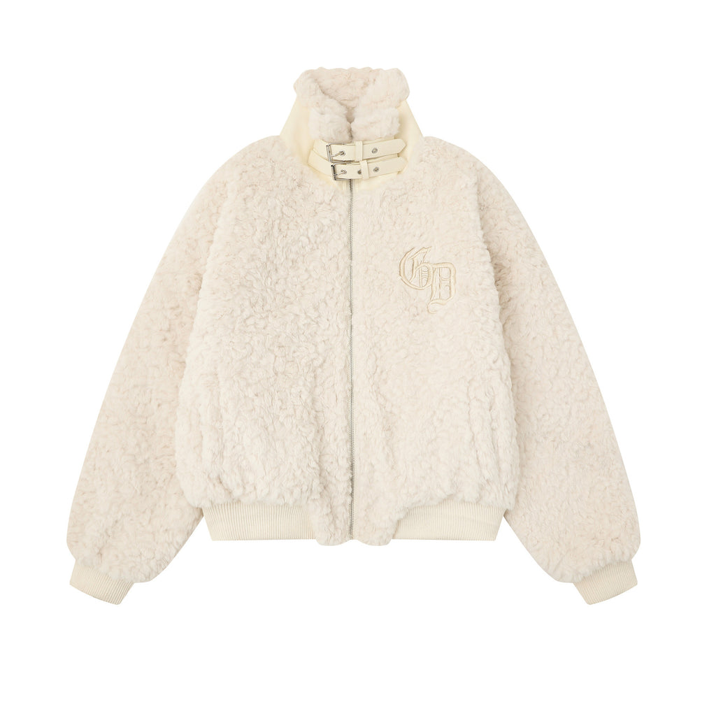 Mirad high-end embroidered collared cotton jacket for women